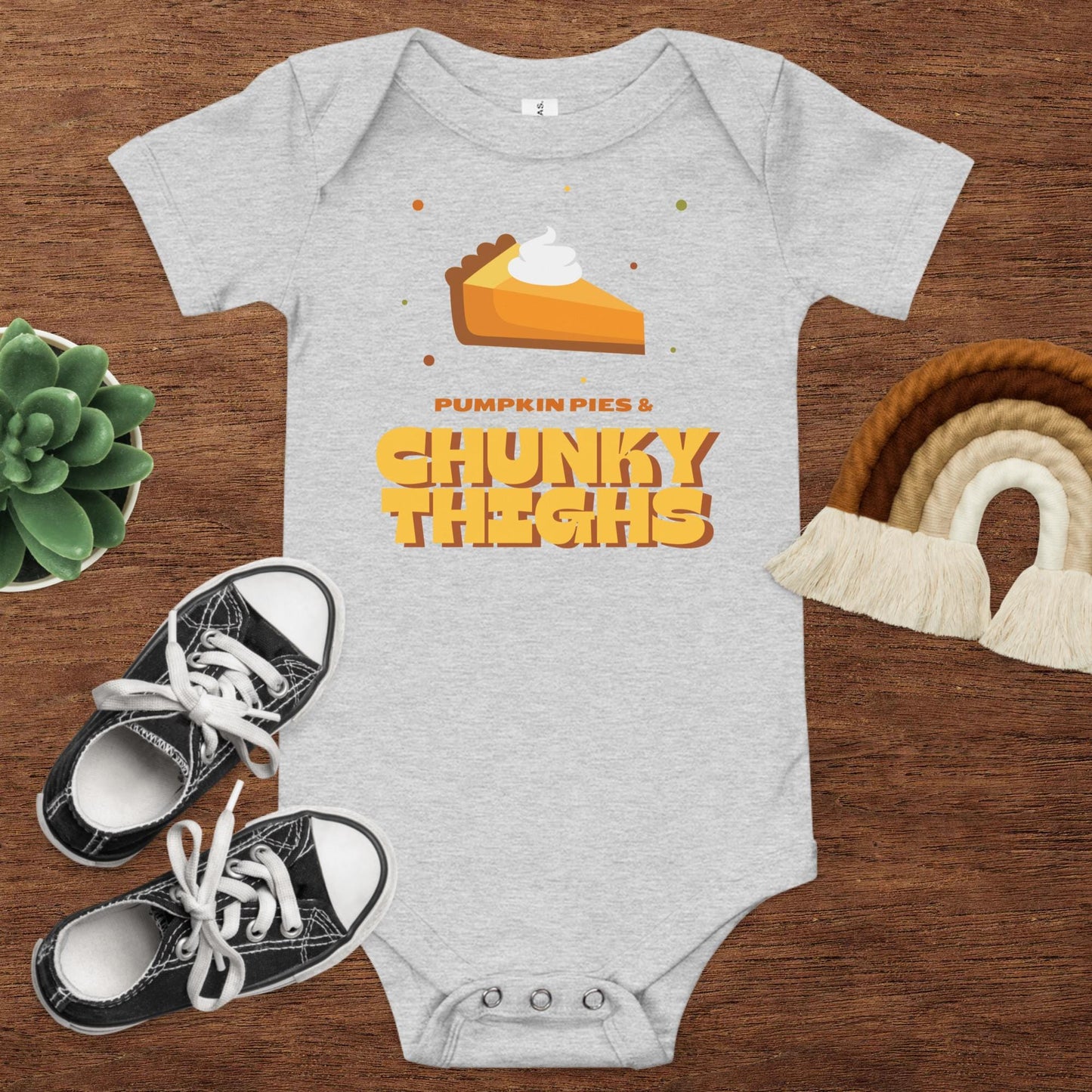 Thighs And Pies Baby Onesie