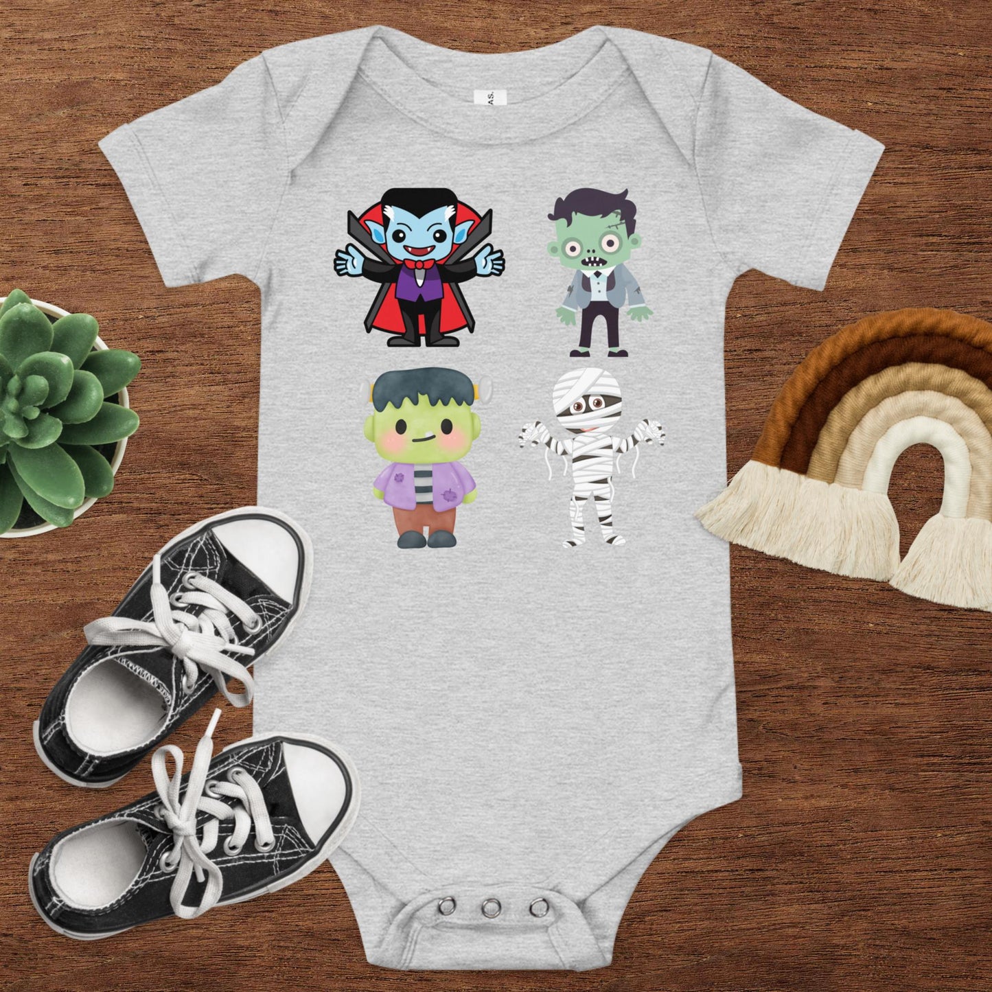 Tiny Terror Team Baby Onesie