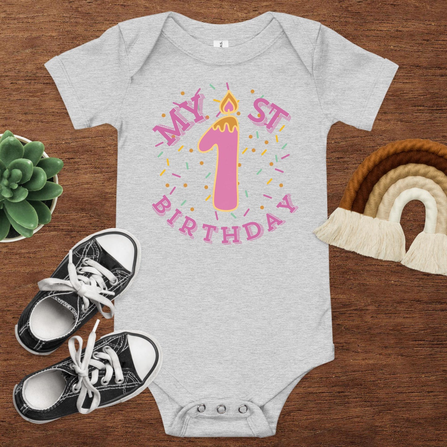 Bright First One Baby Onesie