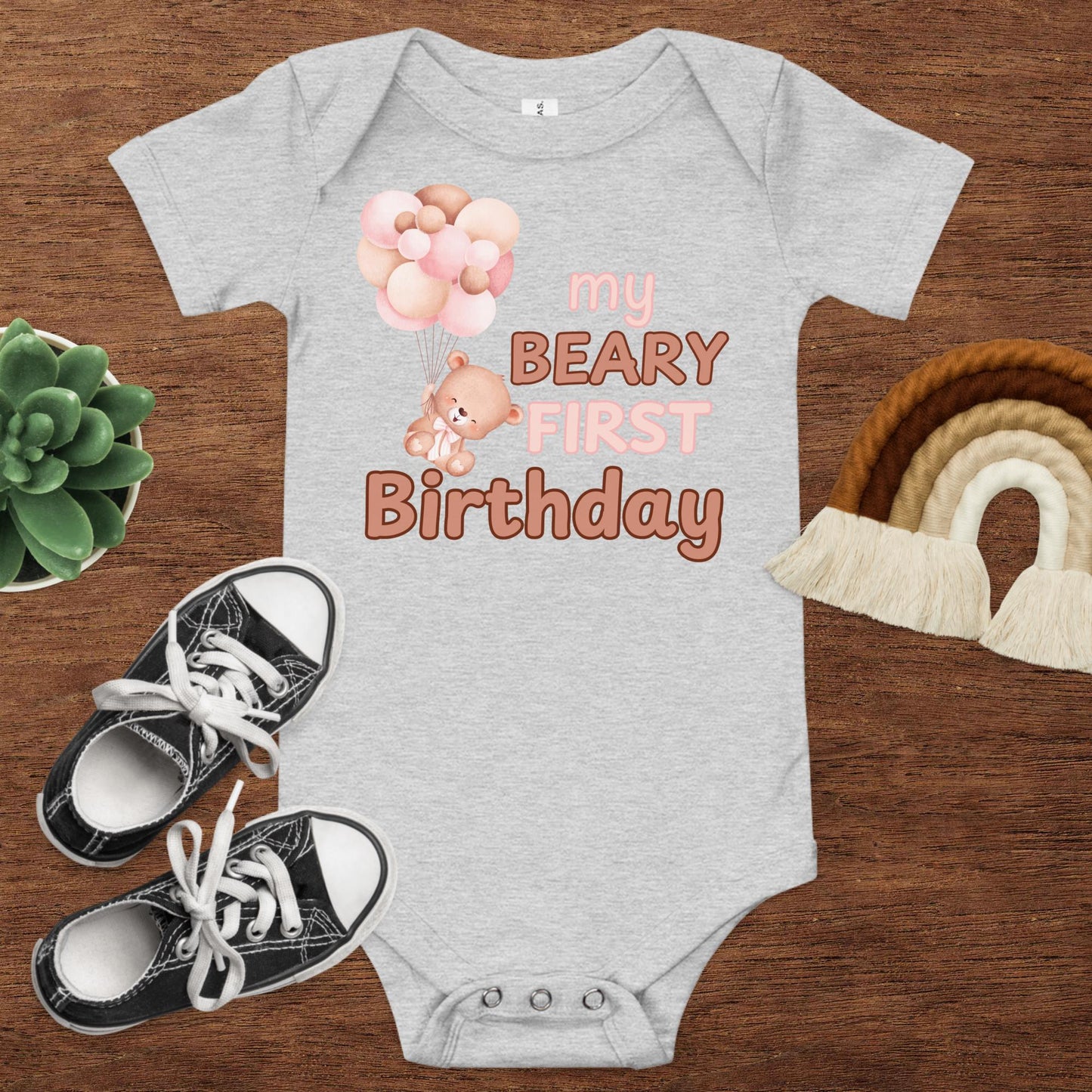 Beary Adorable One Baby Onesie
